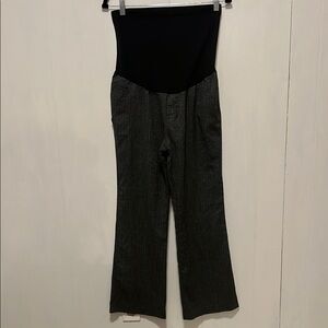 Black and Gray Maternity Trousers